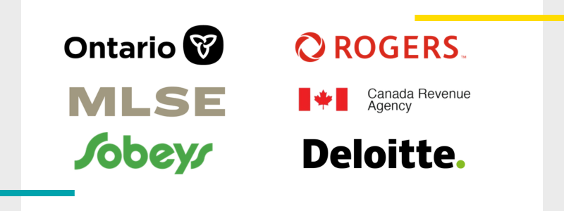 Government of Ontario, Rogers, MLSE, CRA, Sobeys, Deloitte